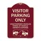 Signmission Parking Restriction Visitor Parking Only Unauthorized Vehicles Towed at Owner Expense, BU-1824-23367 A-DES-BU-1824-23367 - alternate 1